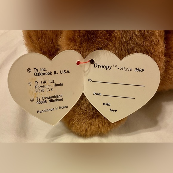 Ty Droopy plush & Tracker beanie baby pair 🐶 - Picture 6 of 12